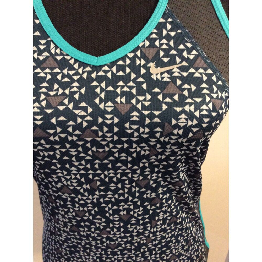 Nike Dri-Fit racer back tank XS Green, Gray, Teal